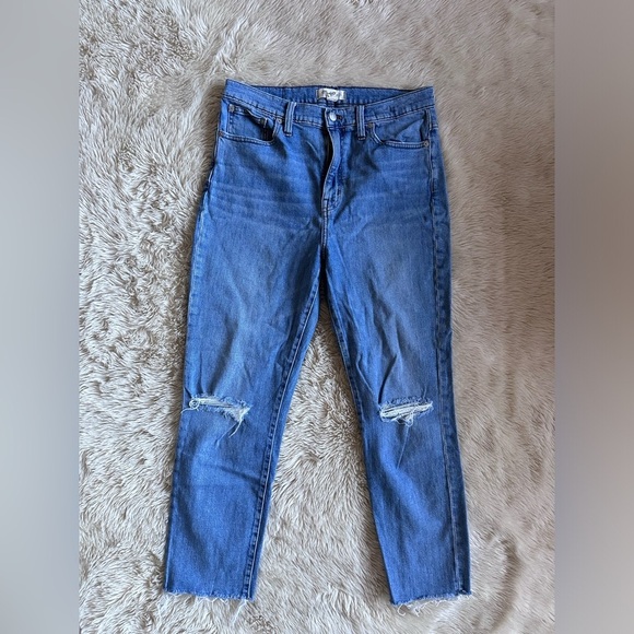 Madewell The High-Rise Slim Crop Boyjean in Elkhart Light Wash Size 29 - Picture 3 of 14